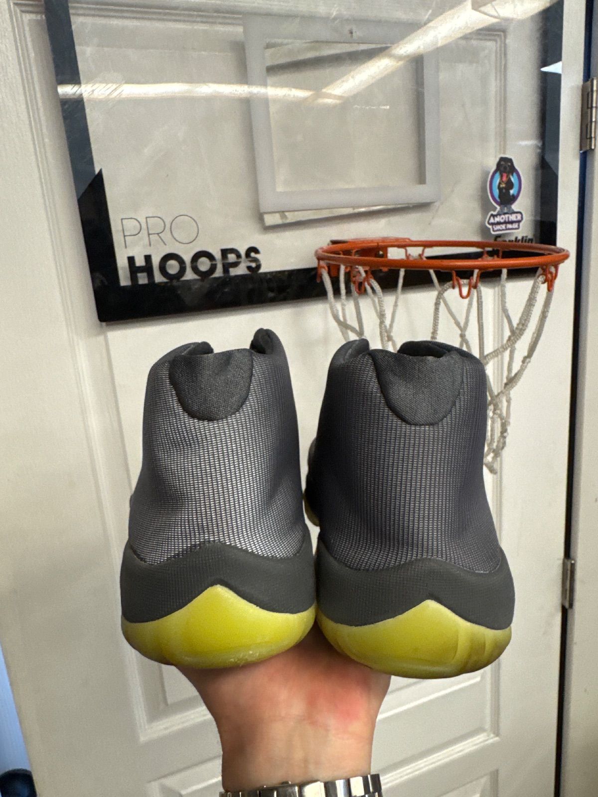 Jordan Future Dark Grey Volt - Lightly Used, No Box