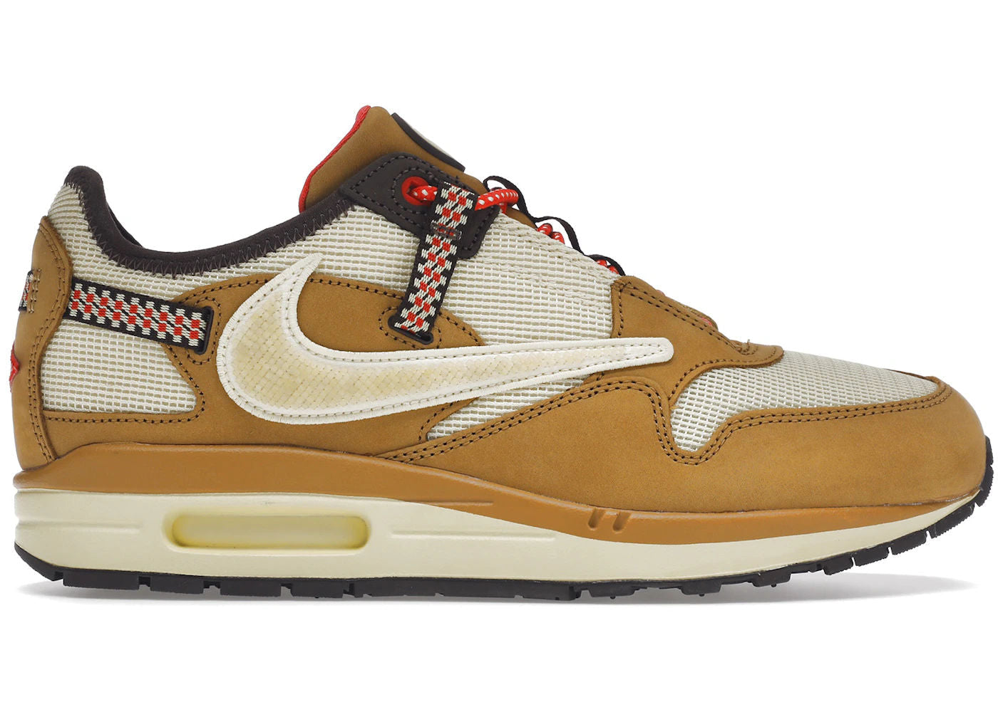 Nike Air Max 1 Travis Scott Cactus Jack Wheat Lemon Drop - Lightly Used, OG All