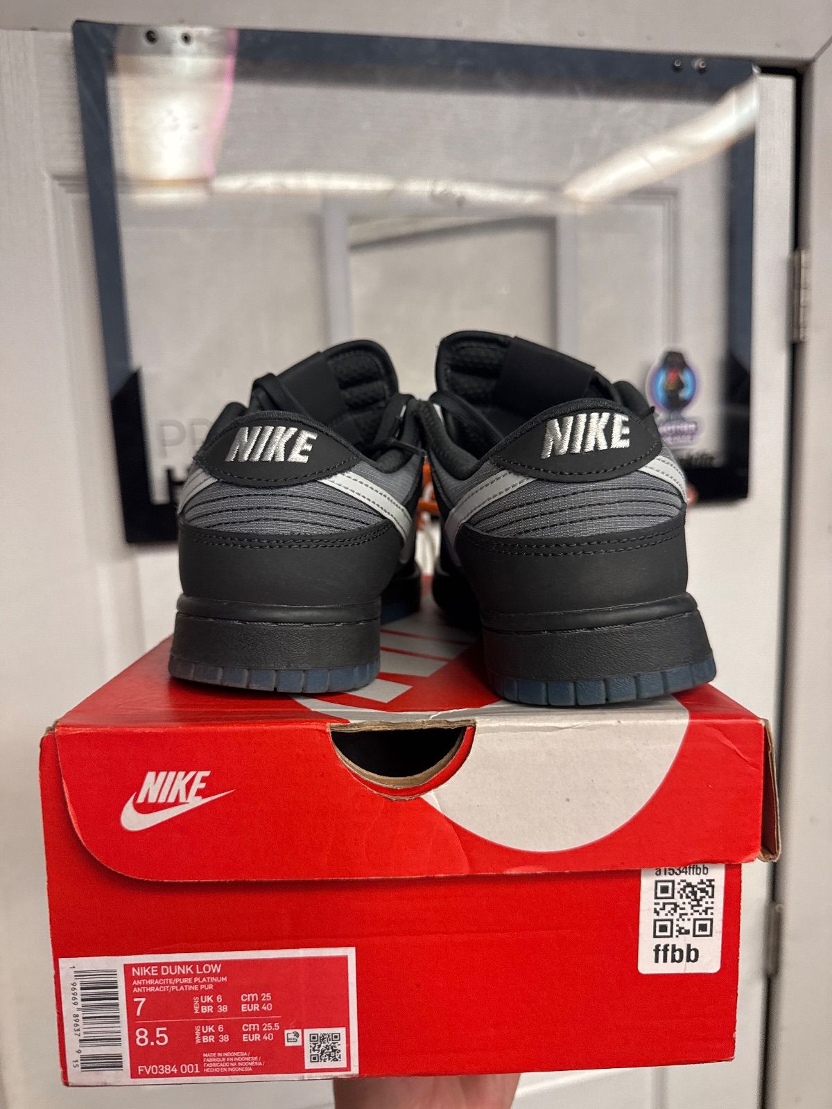 Nike Dunk Low Anthracite - Lightly Used, OG All