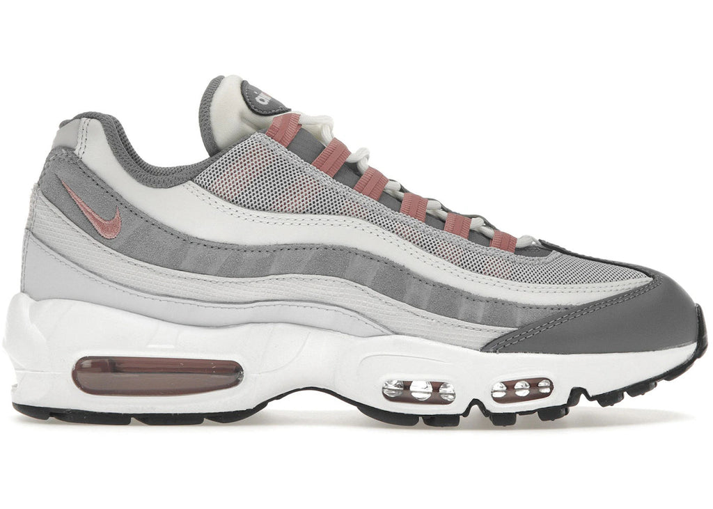 Nike Air Max 95 Vast Grey Red Stardust - Lightly Used, Replacement Box