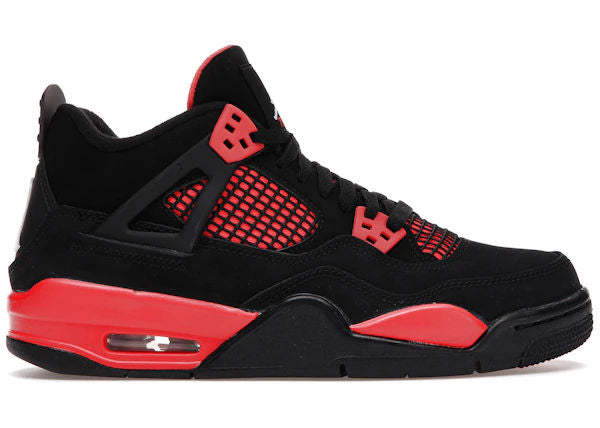 Jordan 4 Retro Red Thunder (GS) - Lightly Used, OG All