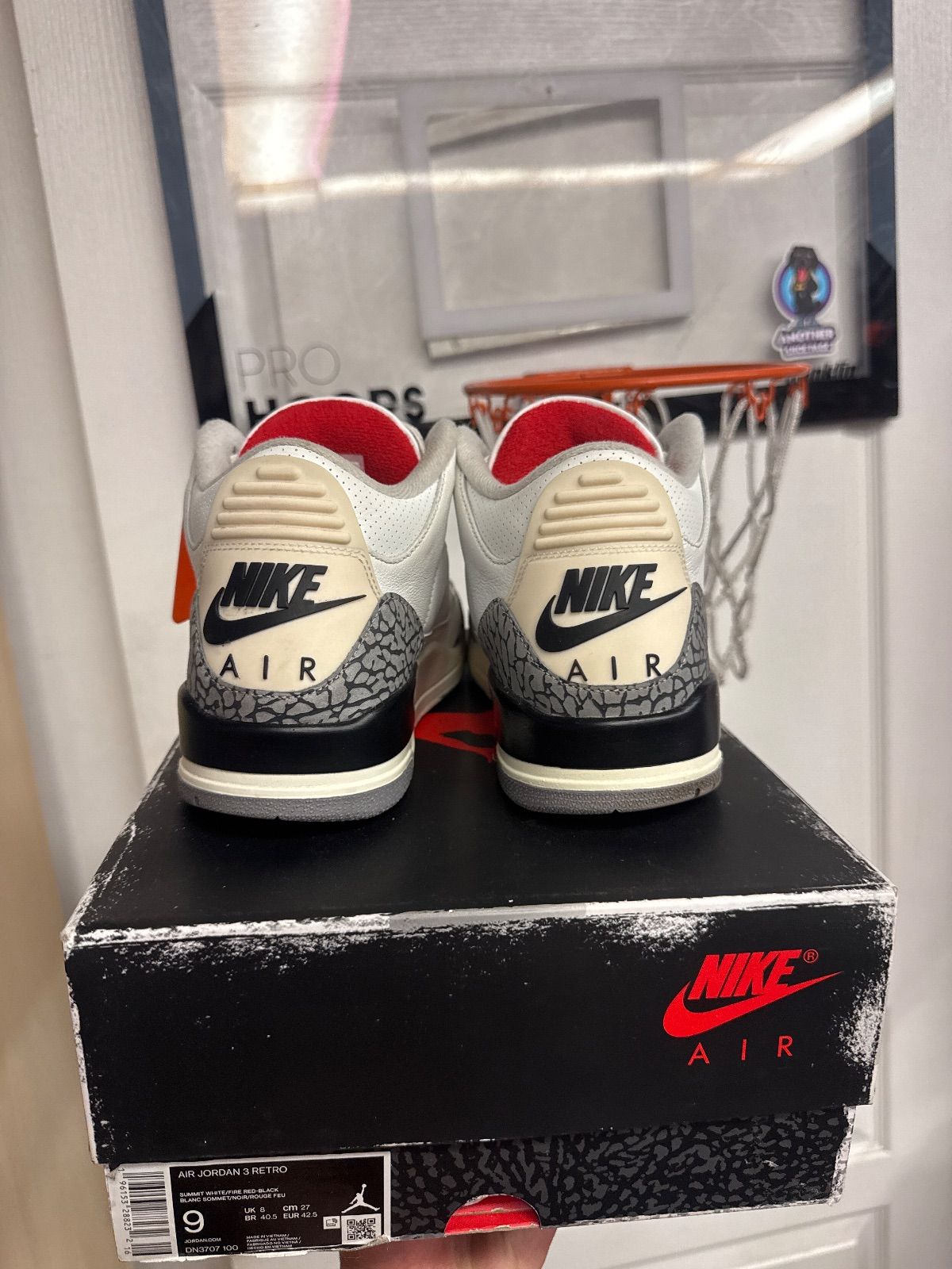 Jordan 3 Retro White Cement Reimagined - Lightly Used, OG All