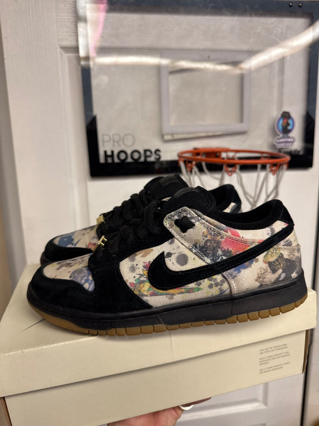 Nike SB Dunk Low Supreme Rammellzee - Lightly Used, OG Box/Missing White Laces