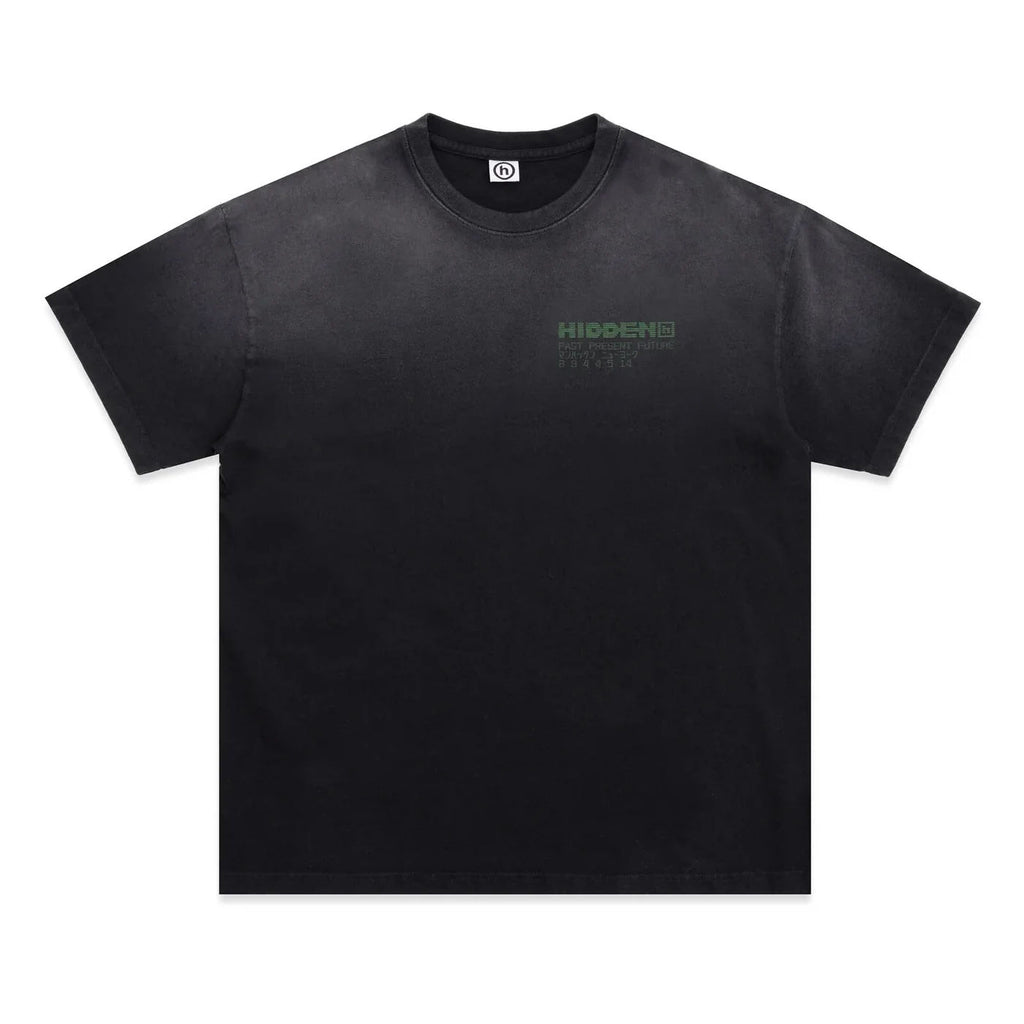 Hidden NY Dot Matrix Roadster Tee Washed Black