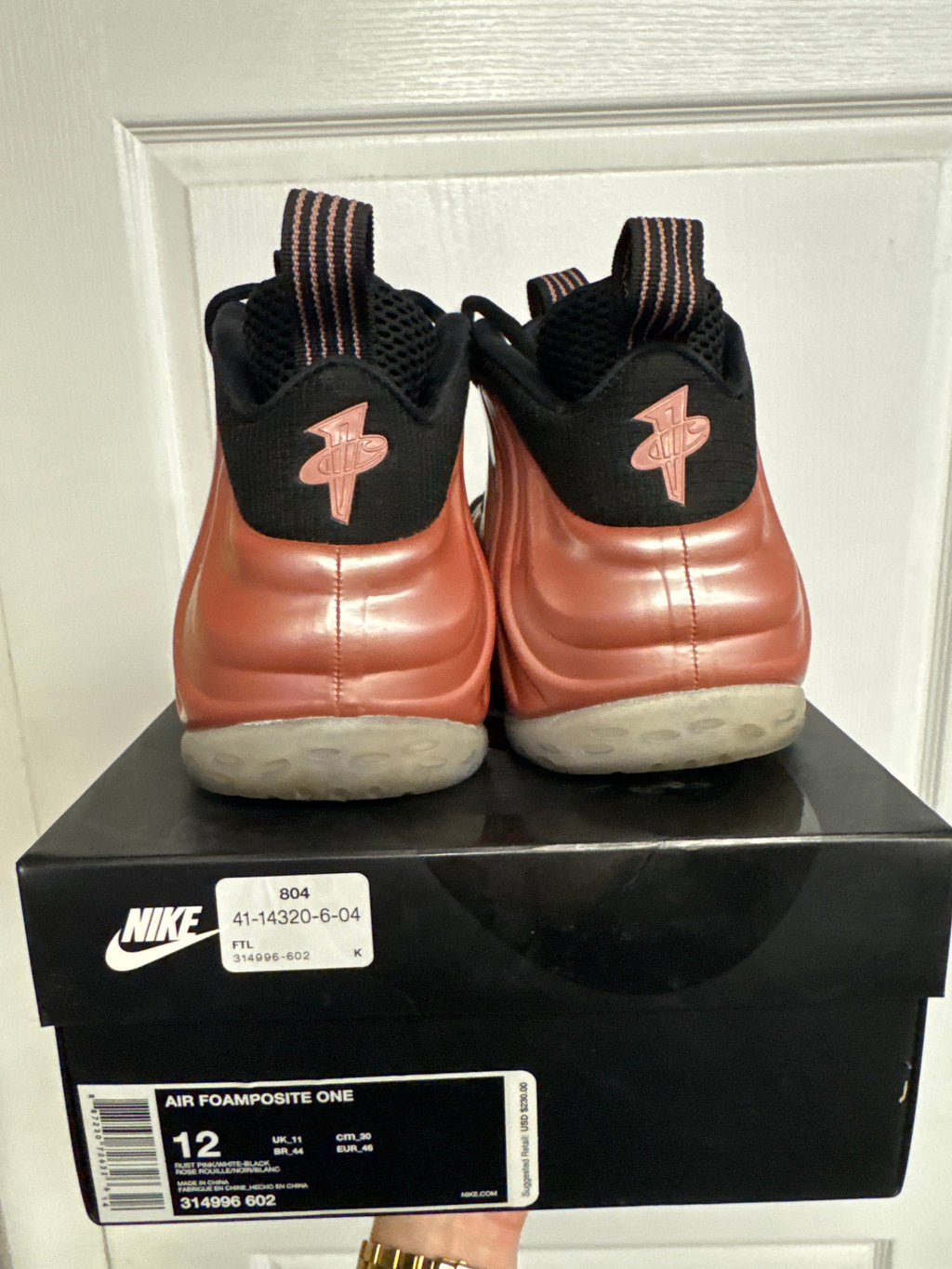 Nike Air Foamposite One Rust Pink - Lightly Used, OG All