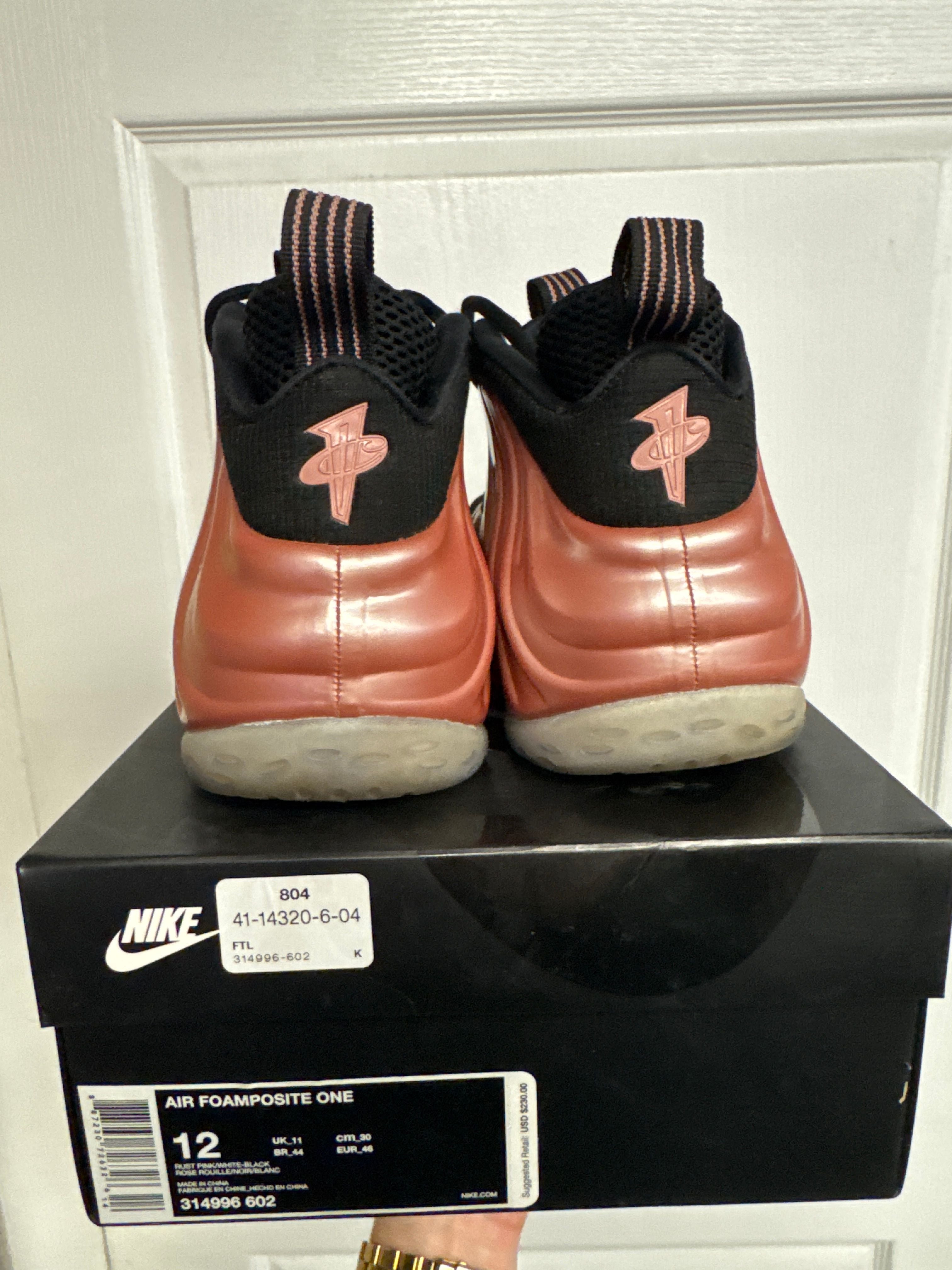 Nike Air Foamposite One Rust Pink - Lightly Used, OG All