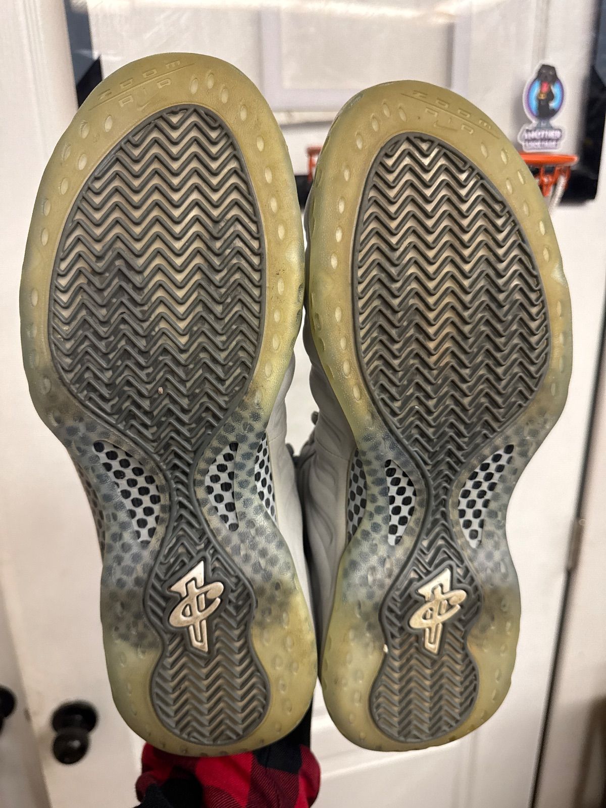 Nike Air Foamposite One Wolf Grey Suede - Lightly Used, OG All