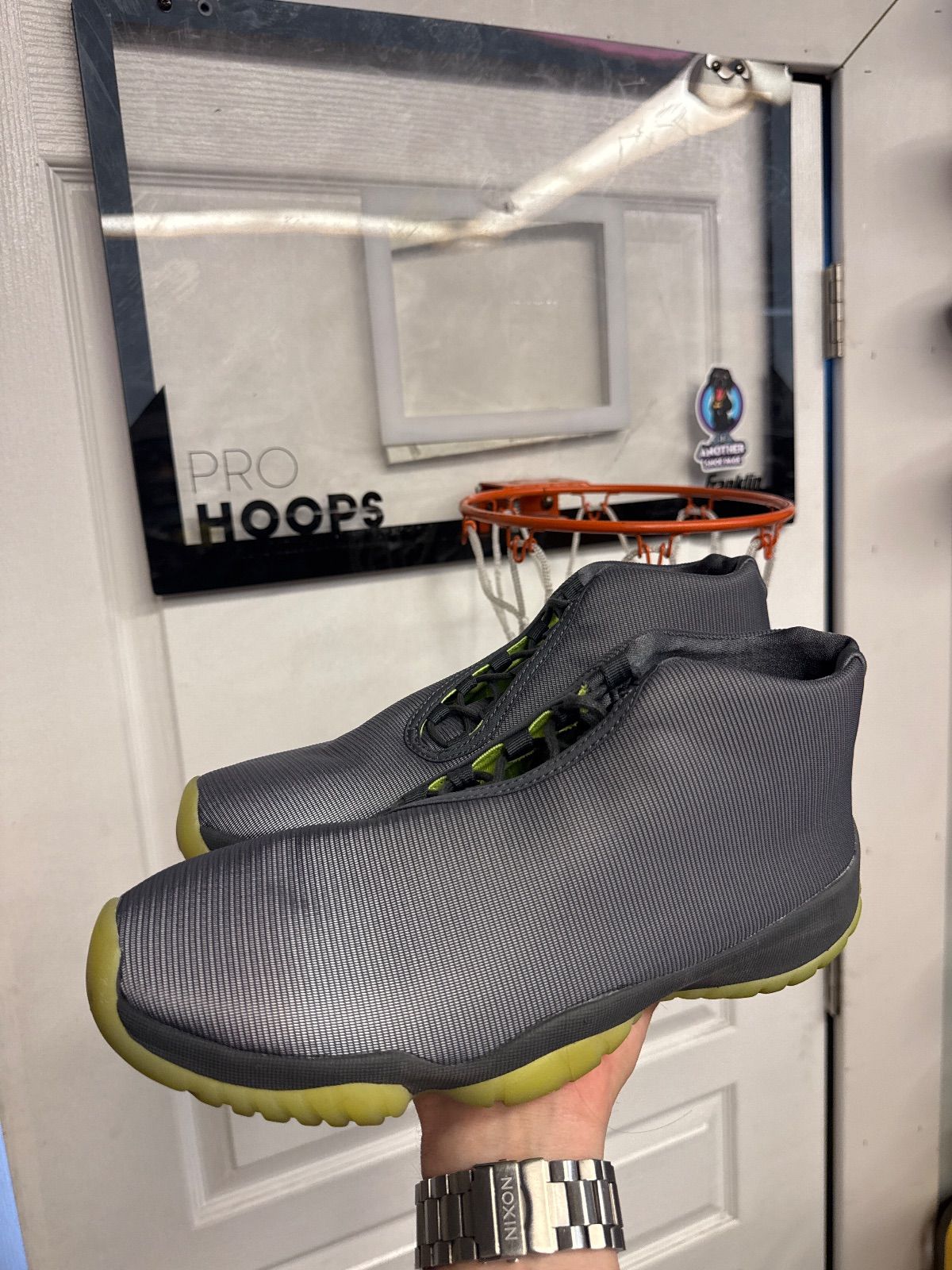 Jordan Future Dark Grey Volt - Lightly Used, No Box