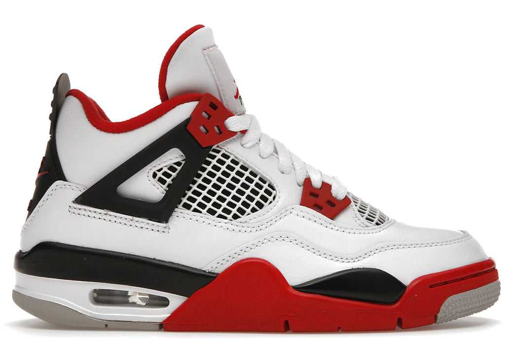 Jordan 4 Retro Fire Red (2020) (GS) - Lightly Used, OG All