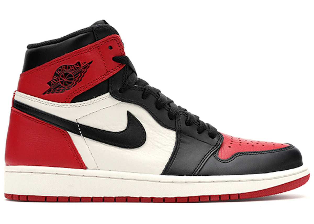 Jordan 1 Retro High Bred Toe - Lightly Used, OG All Besides Red Laces
