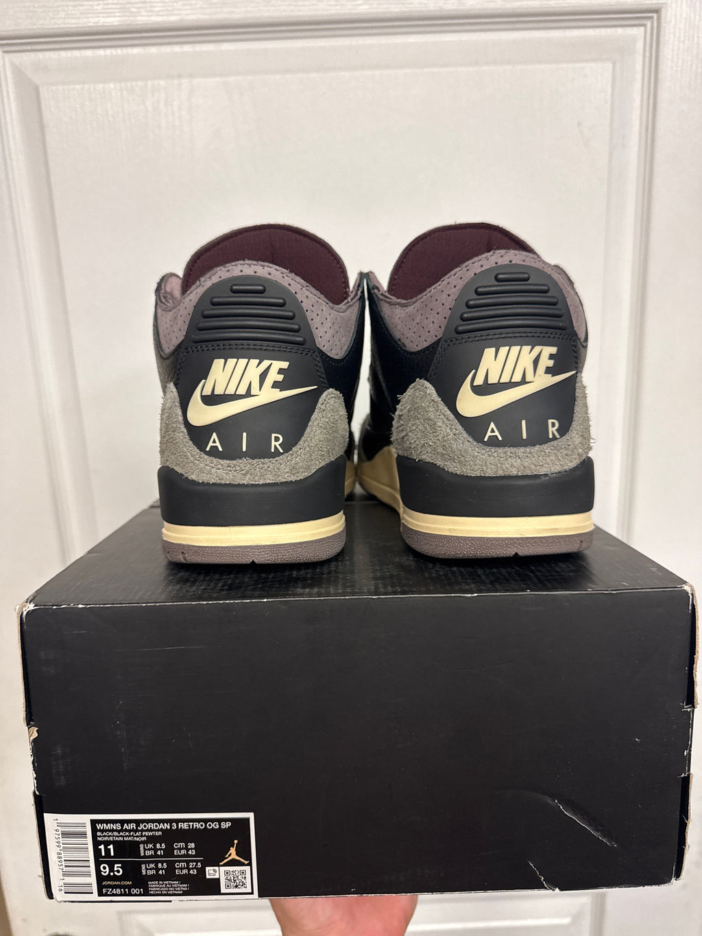 Jordan 3 Retro OG SP A Ma Maniére While You Were Sleeping (Women's) - Lightly Used, OG All