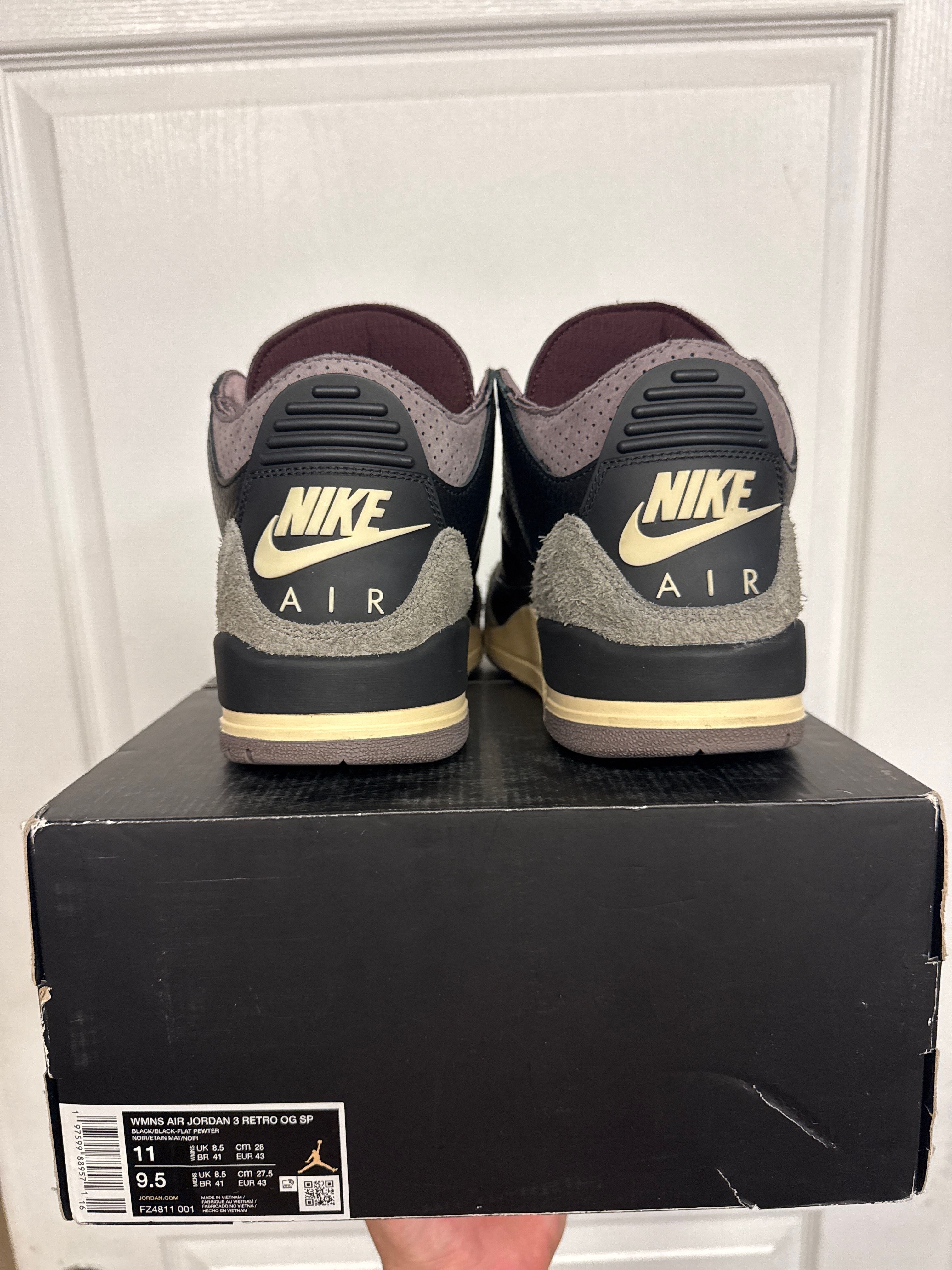 Jordan 3 Retro OG SP A Ma Maniére While You Were Sleeping (Women's) - Lightly Used, OG All