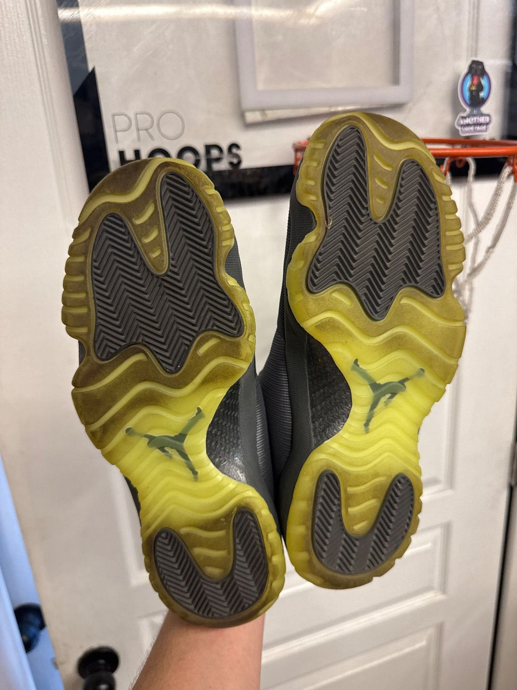 Jordan Future Dark Grey Volt - Lightly Used, No Box