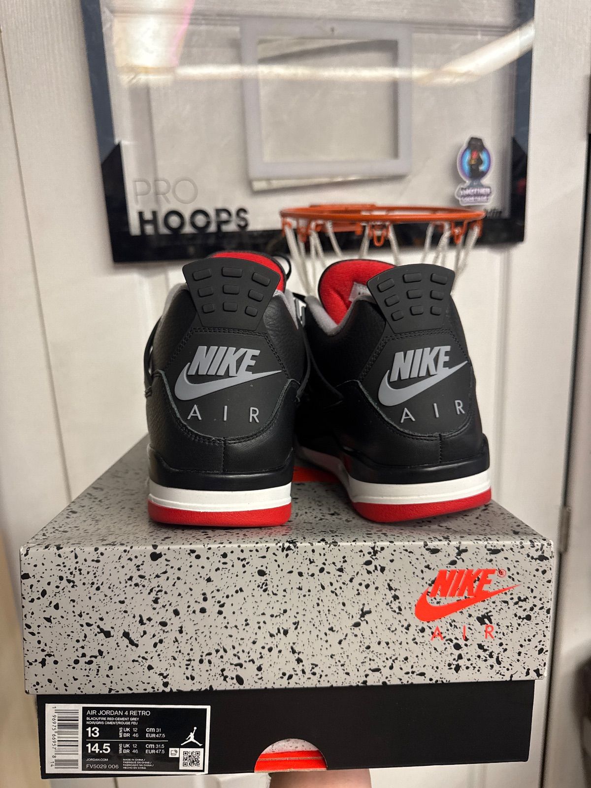 Jordan 4 Retro Bred Reimagined - Lightly Used, OG All