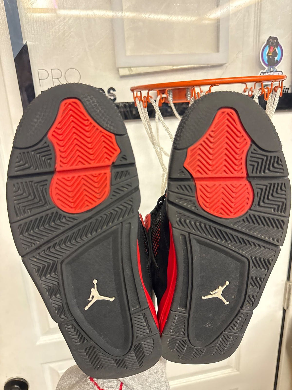 Jordan 4 Retro Red Thunder - Fairly Used, OG All