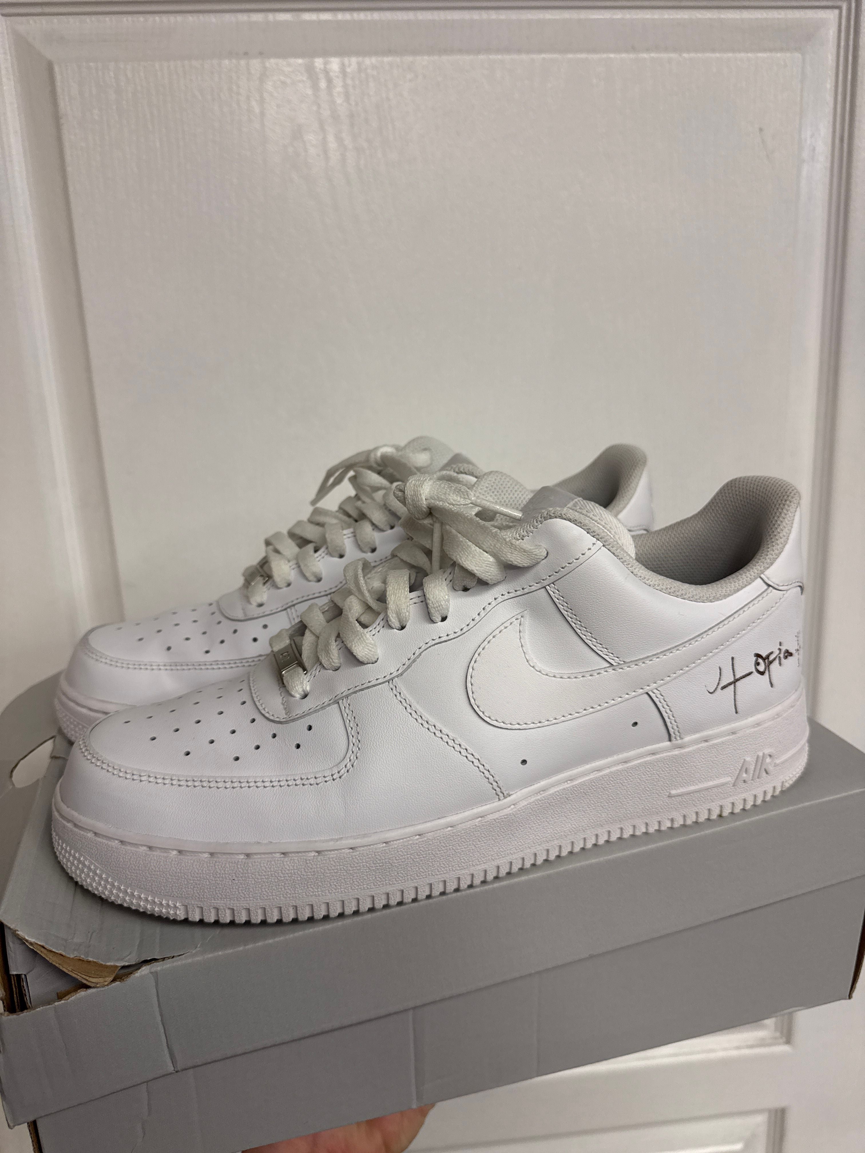 Nike Air Force 1 Low '07 White (Travis Scott Cactus Jack Utopia Edition) - Lightly Used, OG All