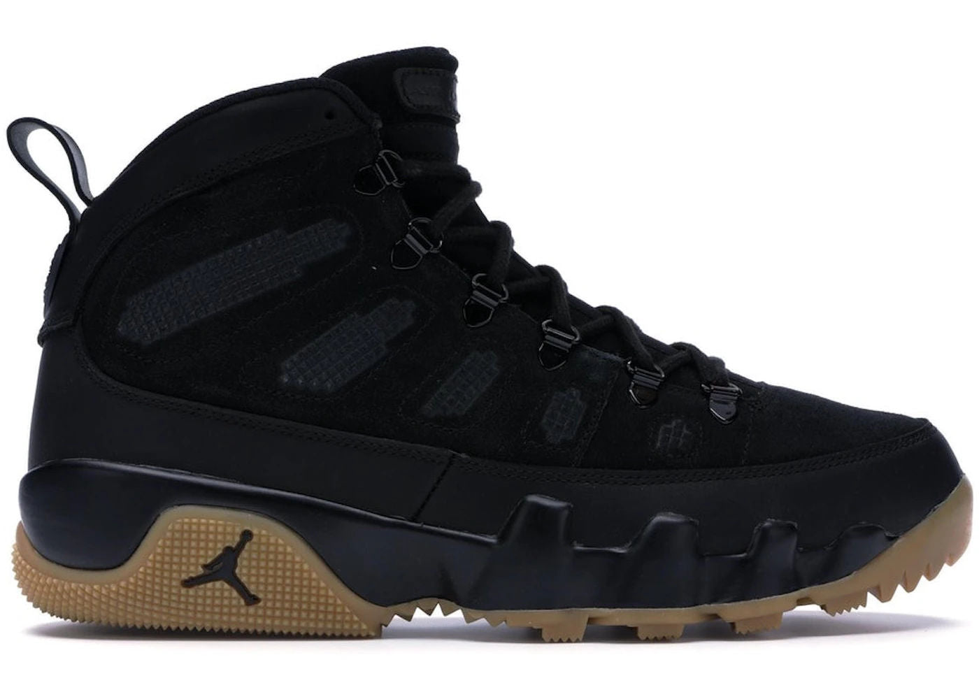 Jordan 9 Retro Boot NRG Black Light Gum - Lightly Used, OG All