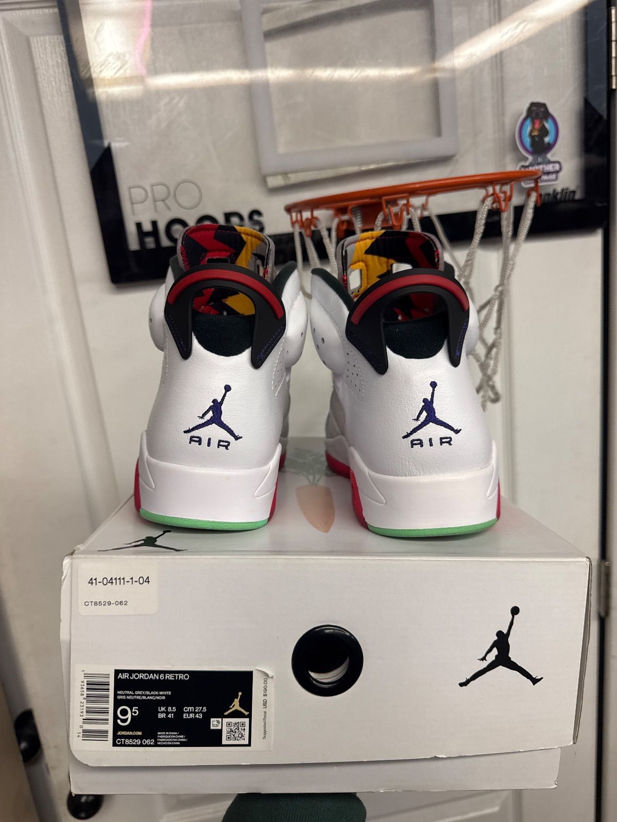 Jordan 6 Retro Hare - Worn 1X, Og All