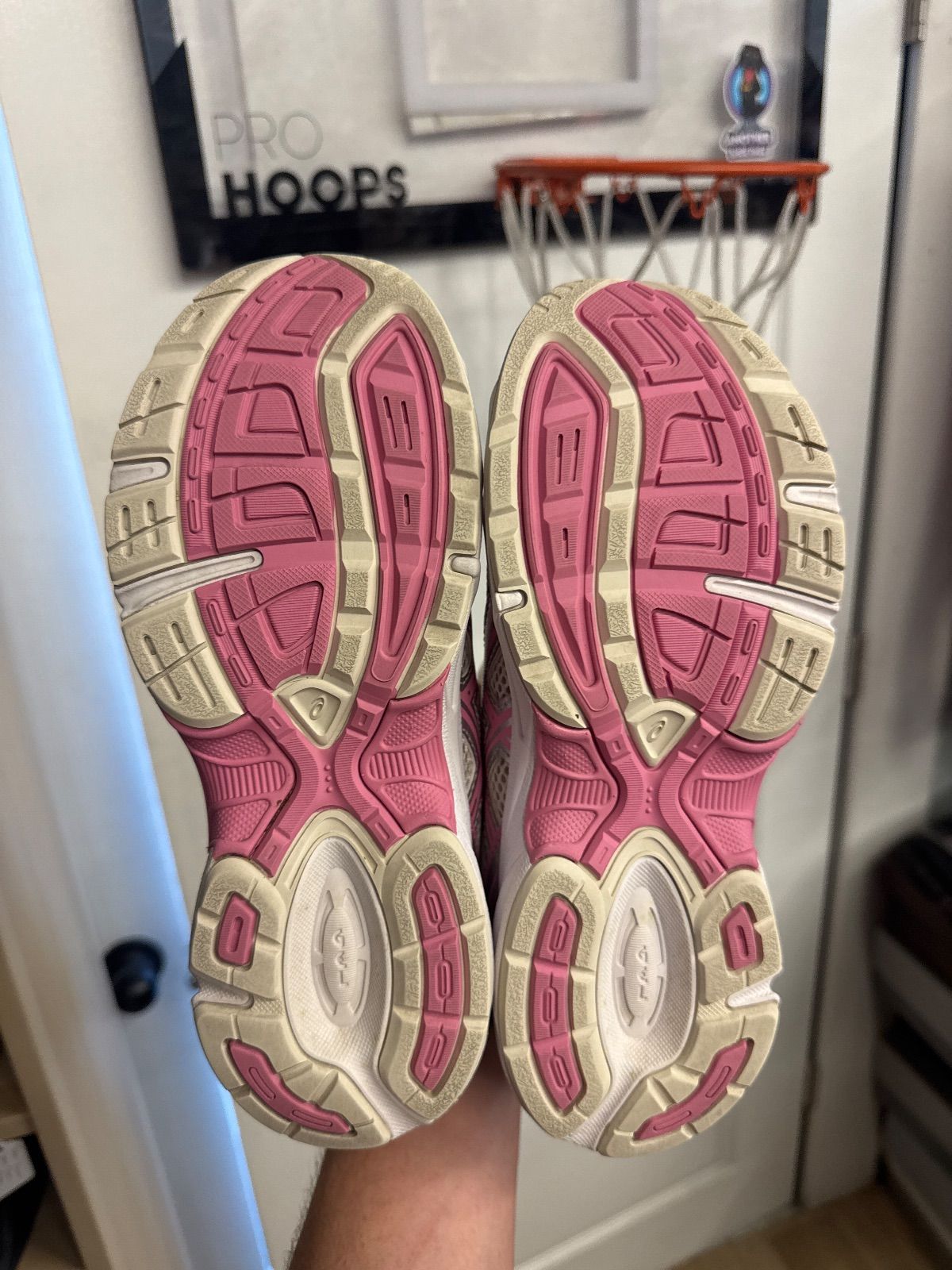 ASICS Gel-1130 Cream Sweet Pink (GS) - Lightly Used, OG All