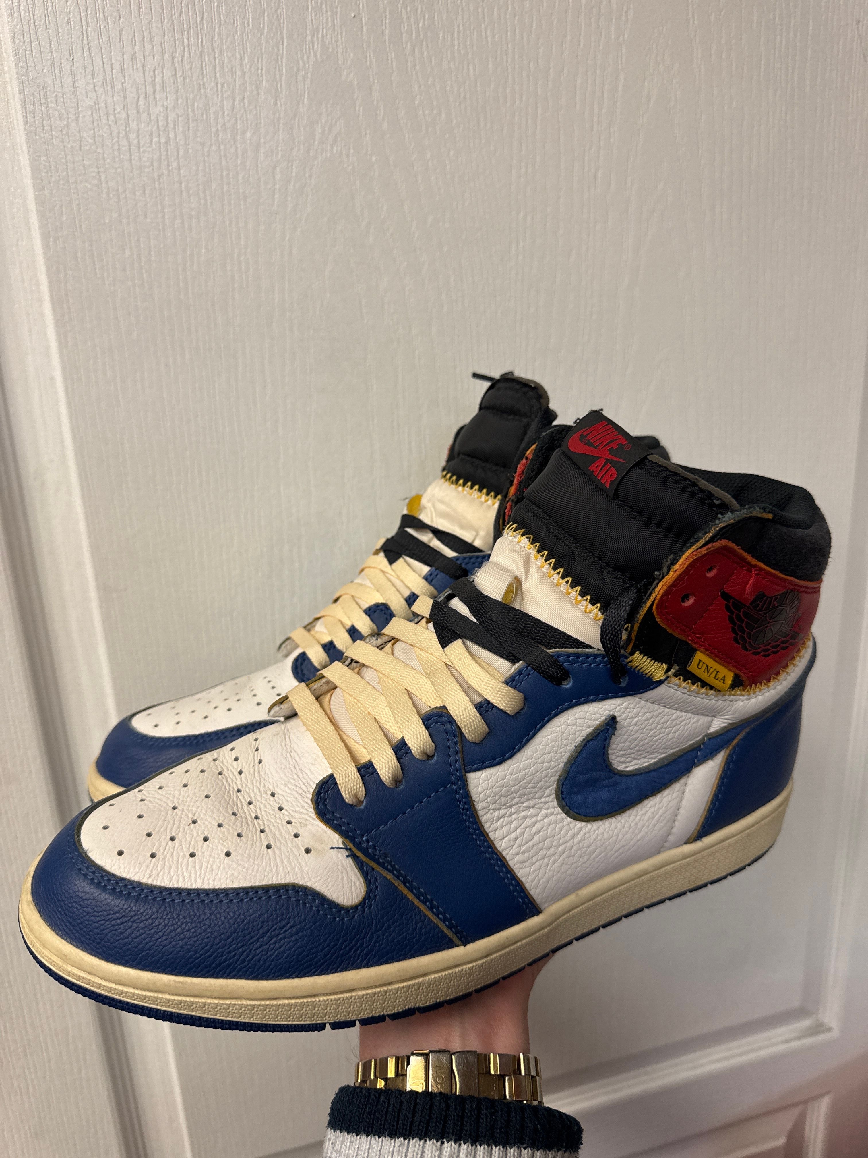 Jordan 1 Retro High Union Los Angeles Storm Blue - Lightly Used, No Box