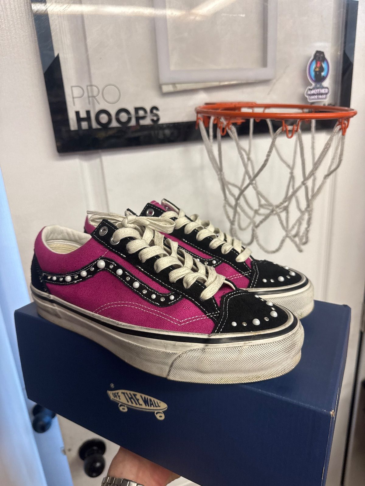 Vans OTW Old Skool 36 Pearlized Pack Pink Black - Lightly Used, OG All