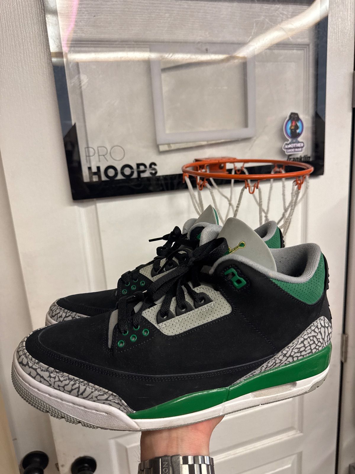 Jordan 3 Retro Pine Green - Lightly Used, No Box