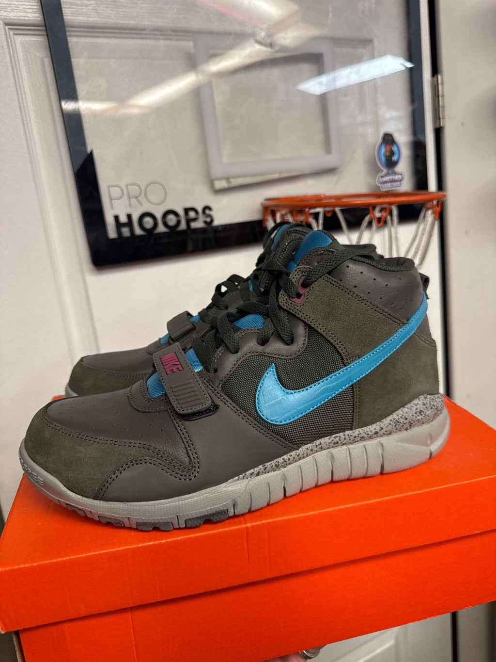 Nike Trainer Dunk High Newsprint Aqua Blue