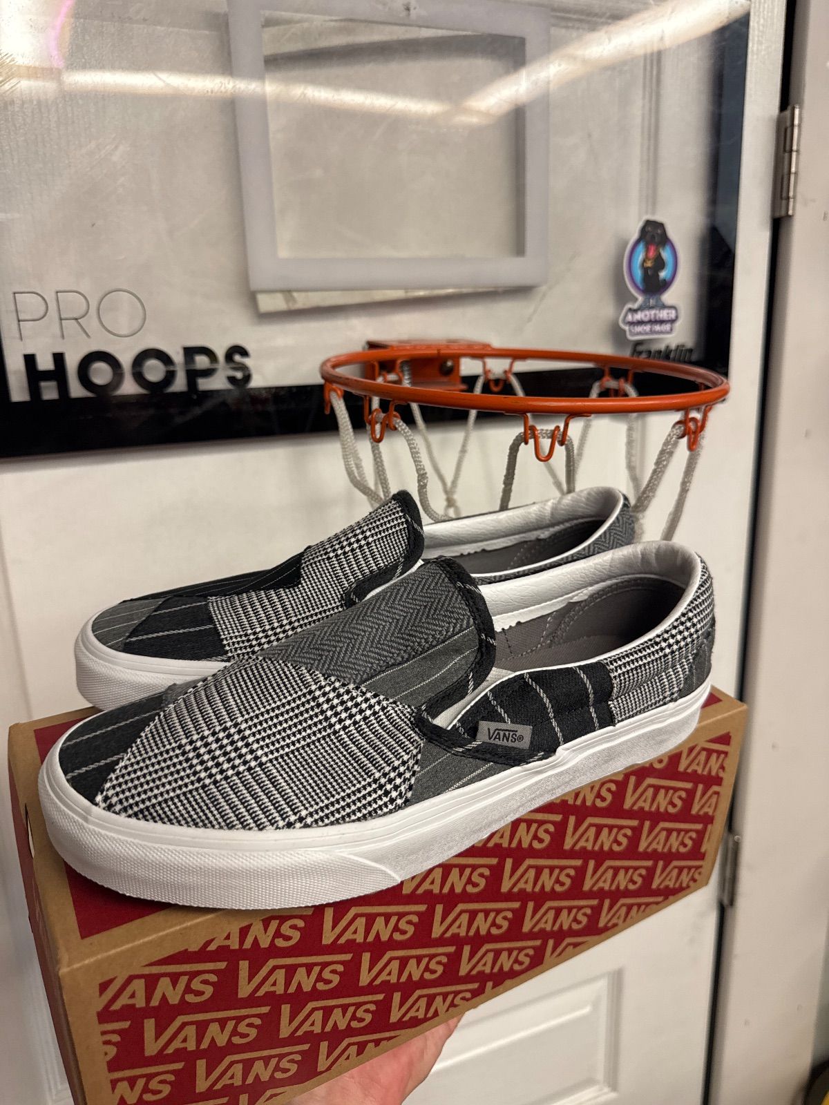 Vans Patchwork Conference Call Suiting Grey Slip On