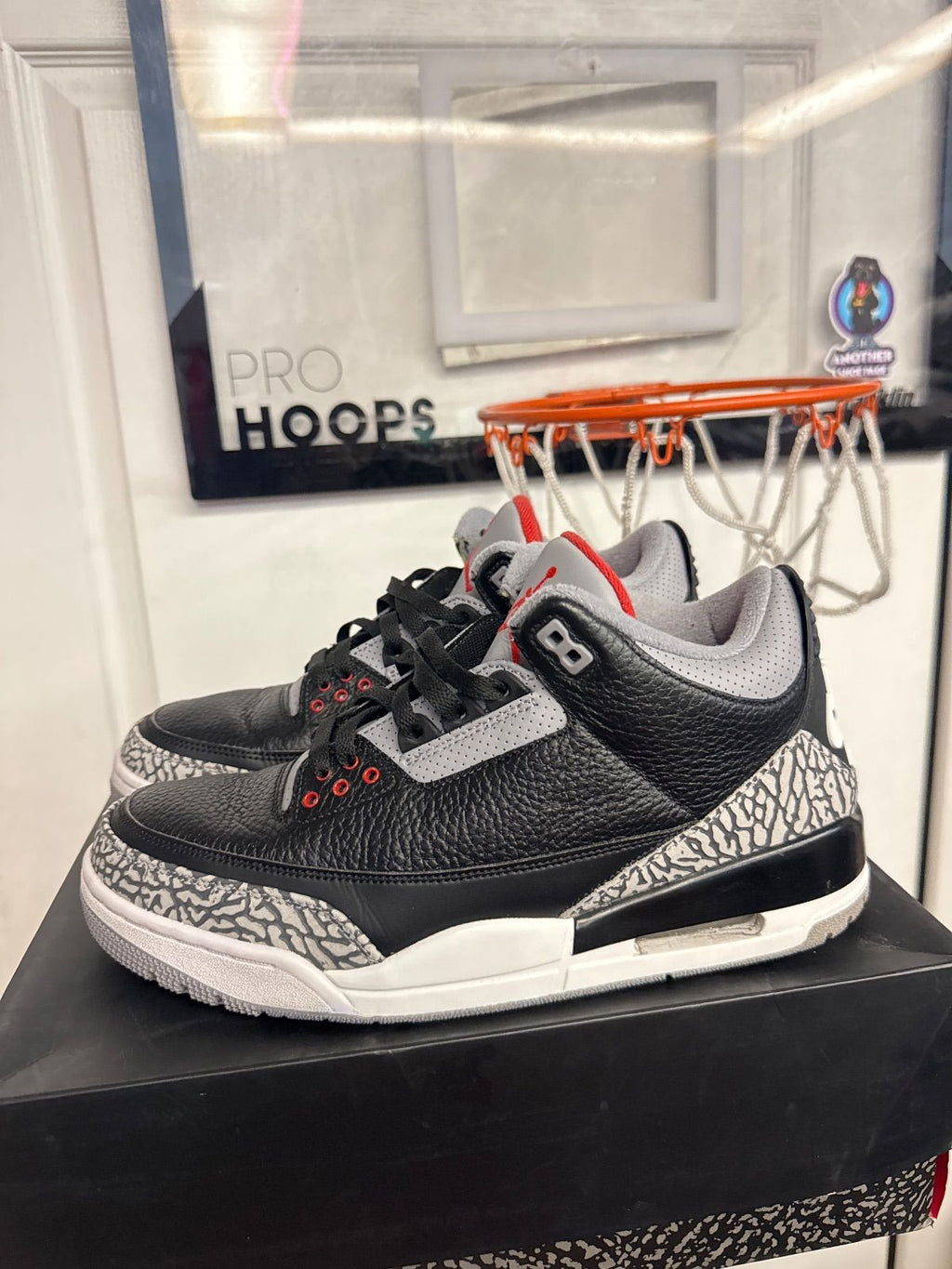Jordan 3 Retro Black Cement (2018) - Lightly Used, OG Box