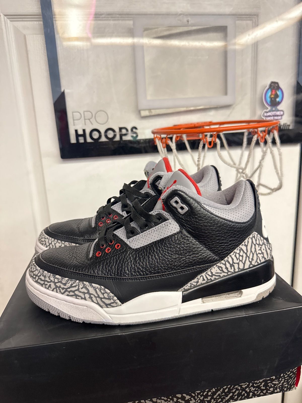 Jordan 3 Retro Black Cement (2018) - Lightly Used, OG Box