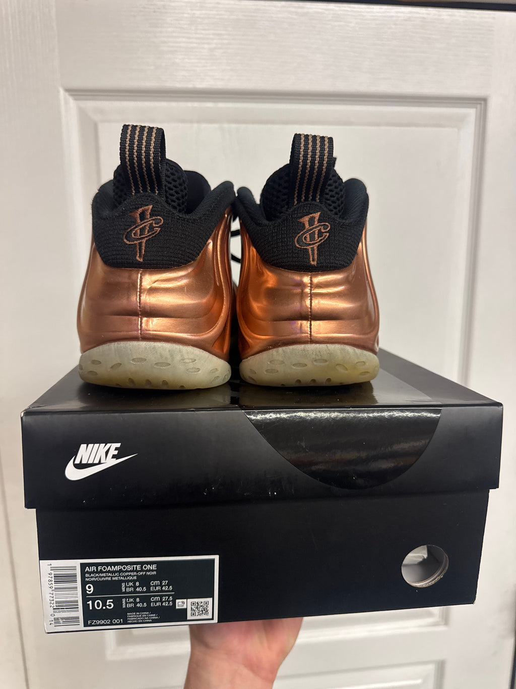 Nike Air Foamposite One Copper (2024) - Lightly Used, OG All