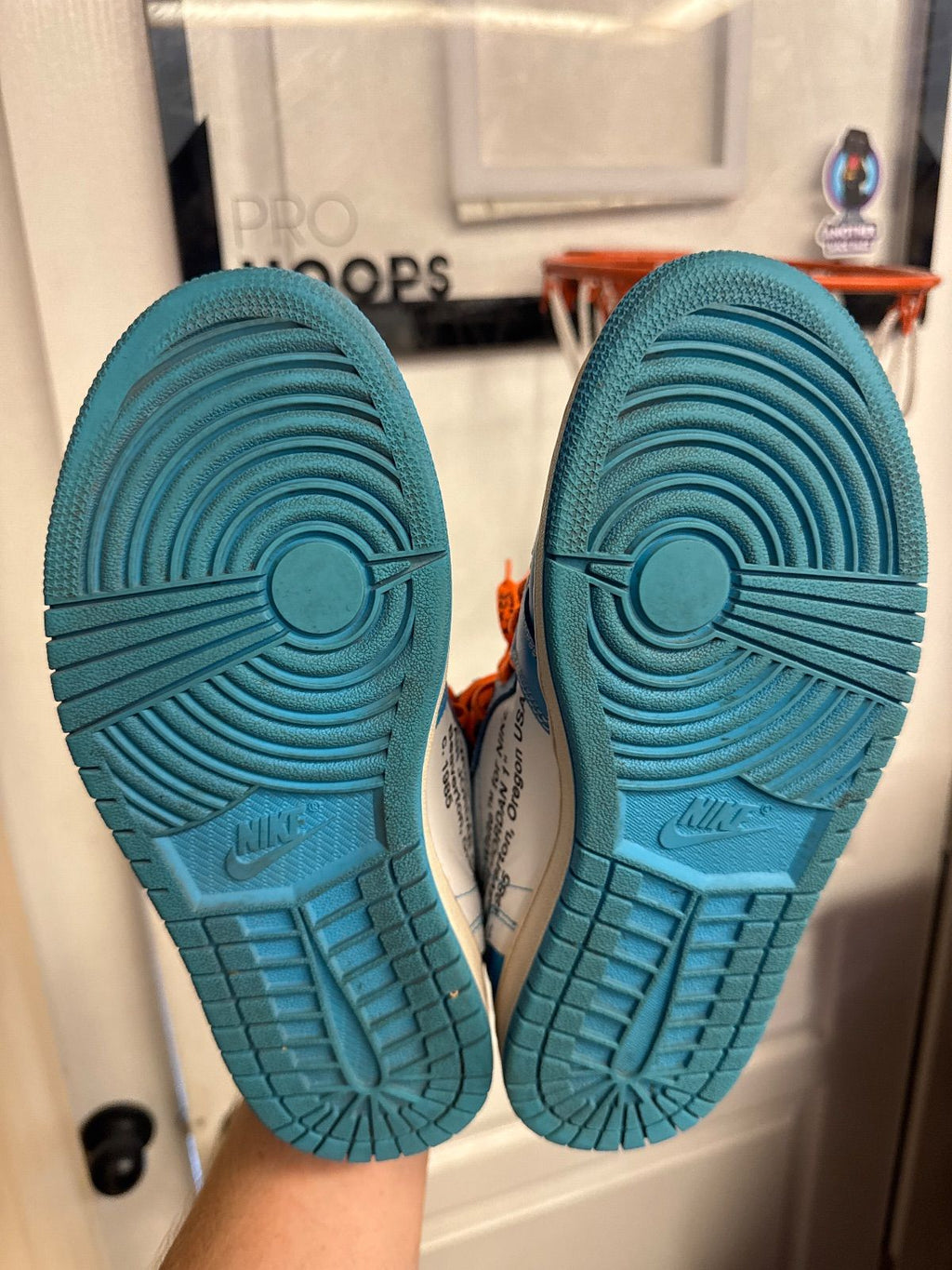 Jordan 1 Retro High Off-White University Blue - Fairly Used, No Box/No Extras