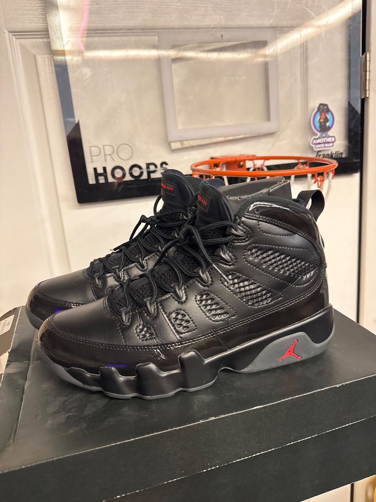Jordan 9 Retro Bred Patent - Lightly Used, OG All