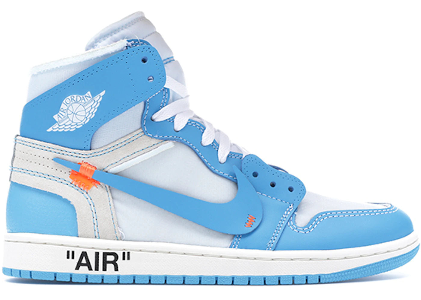 Jordan 1 Retro High Off-White University Blue - Fairly Used, No Box/No Extras