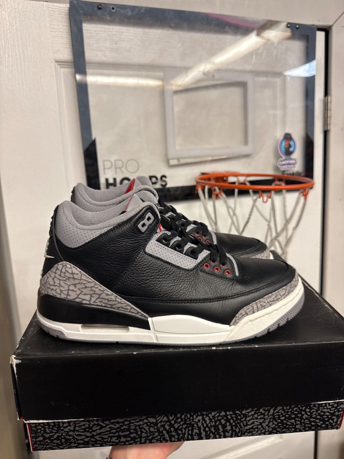 Jordan 3 Retro OG Black Cement (2024) - Lightly Used, OG All