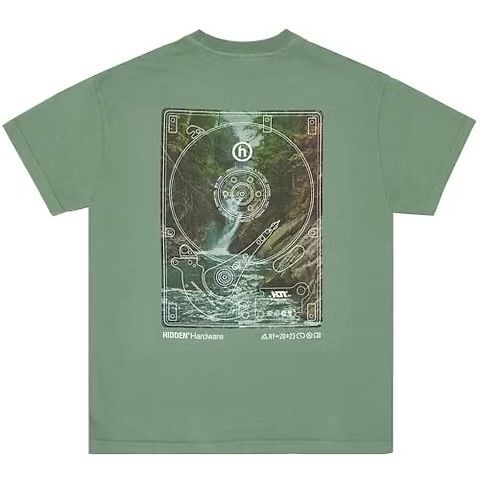 Hidden Serenity Hard Drive Tee Sage