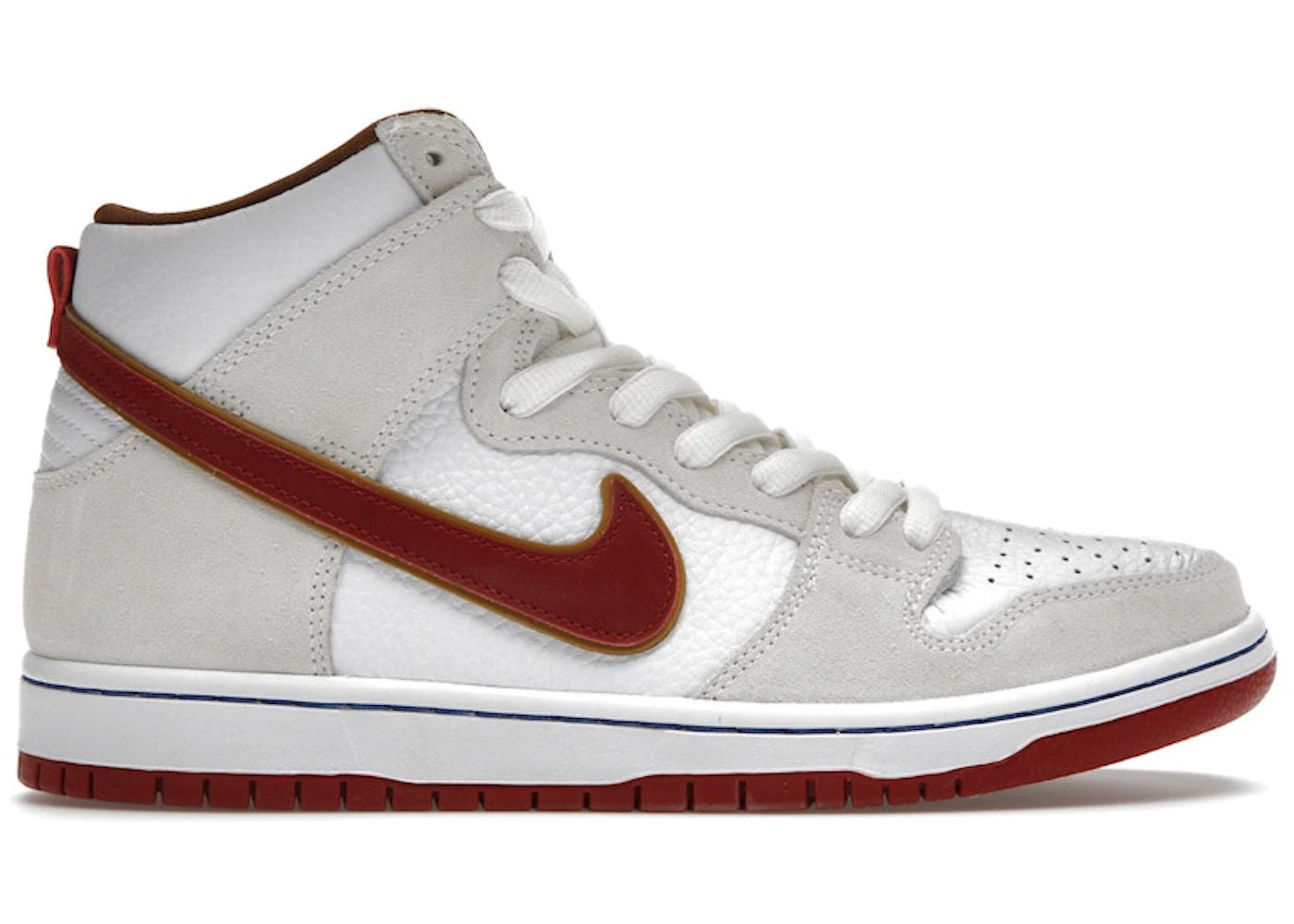 Nike SB Dunk High Sail Bright Crimson - Like New
