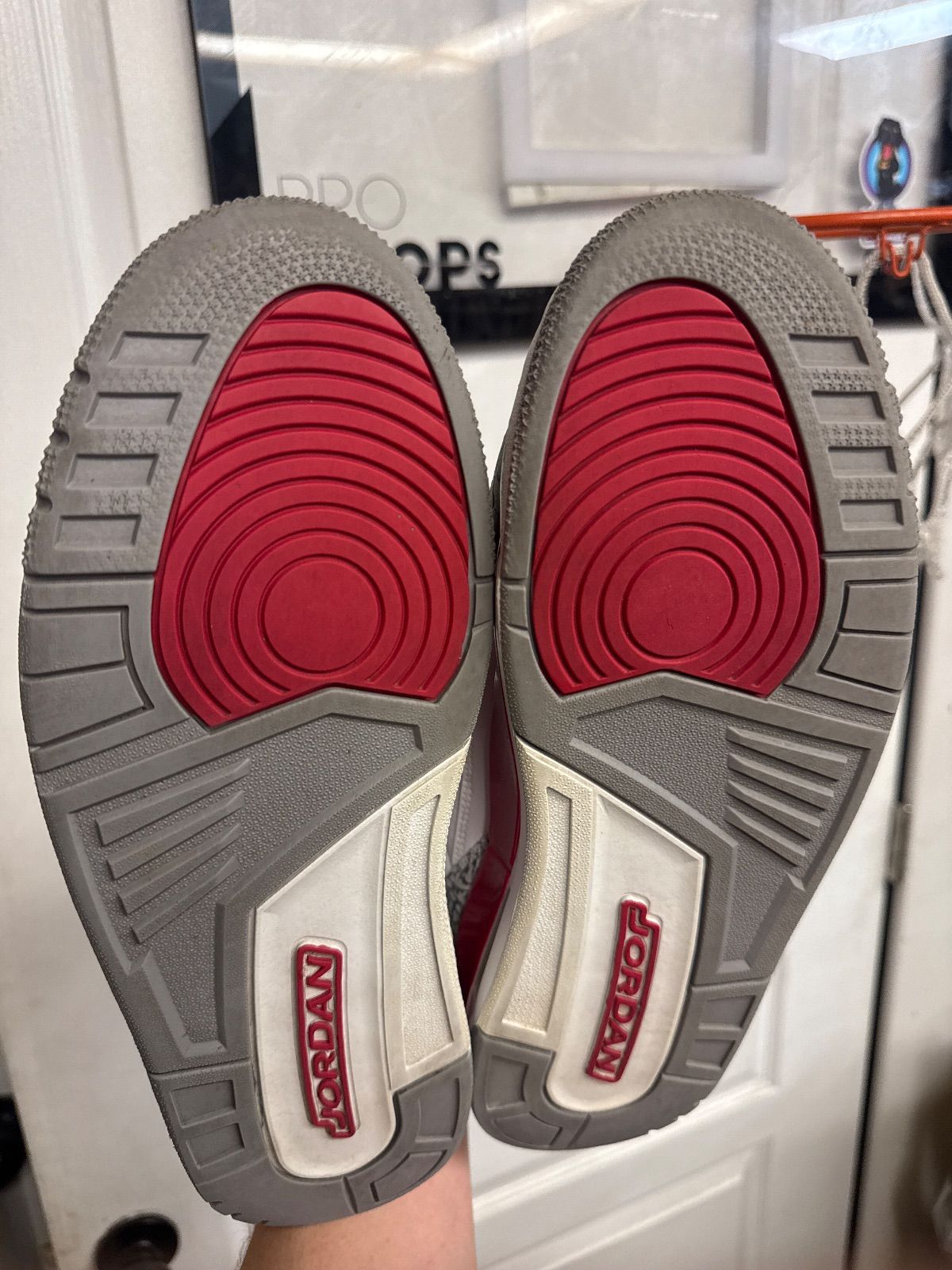 Jordan 3 Retro Cardinal Red - Fairly Used, OG All