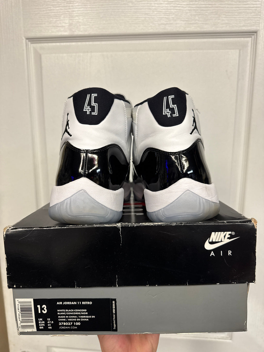 Jordan 11 Retro Concord (2018) - Lightly Used, OG All