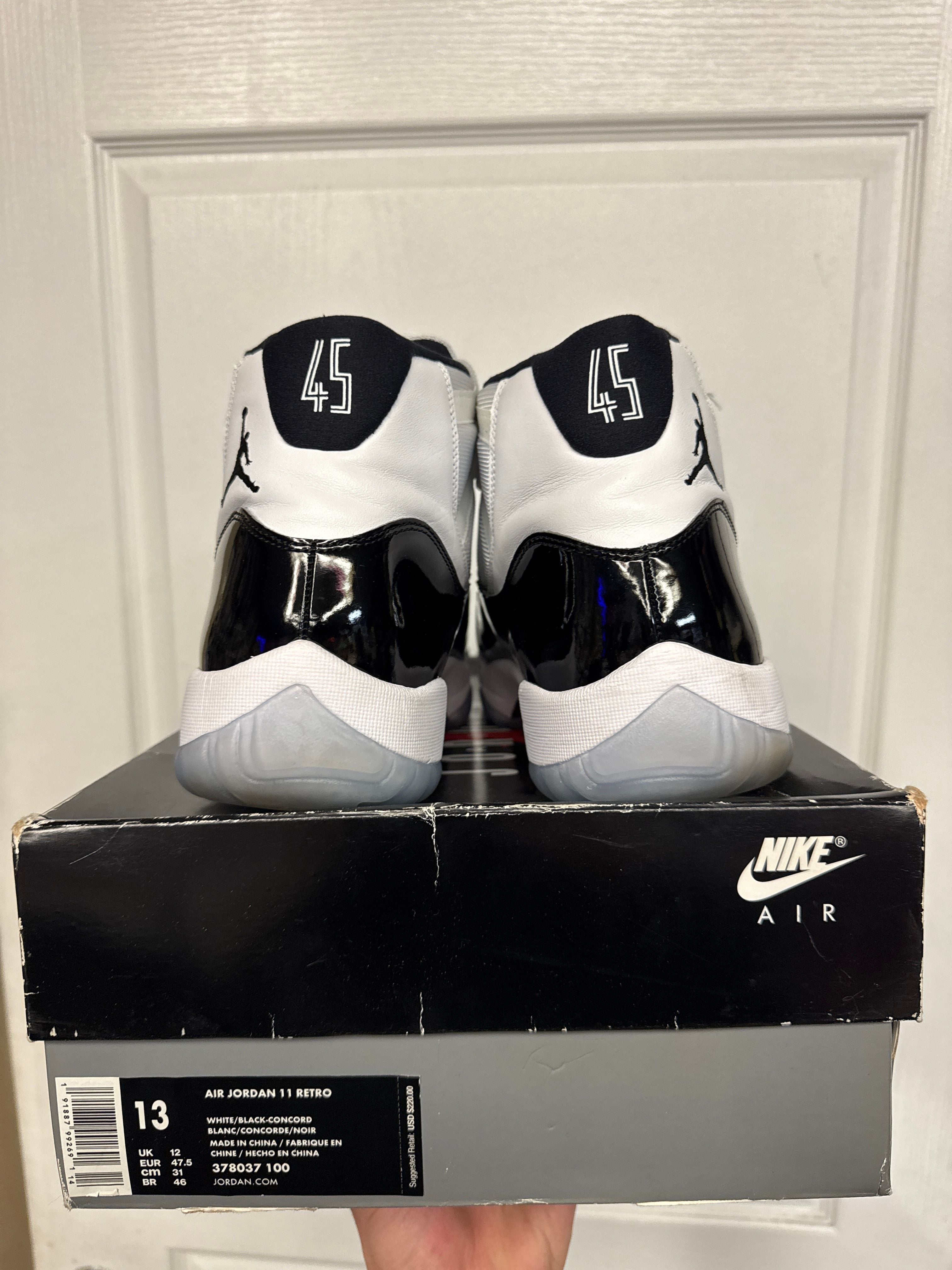 Jordan 11 Retro Concord (2018) - Lightly Used, OG All