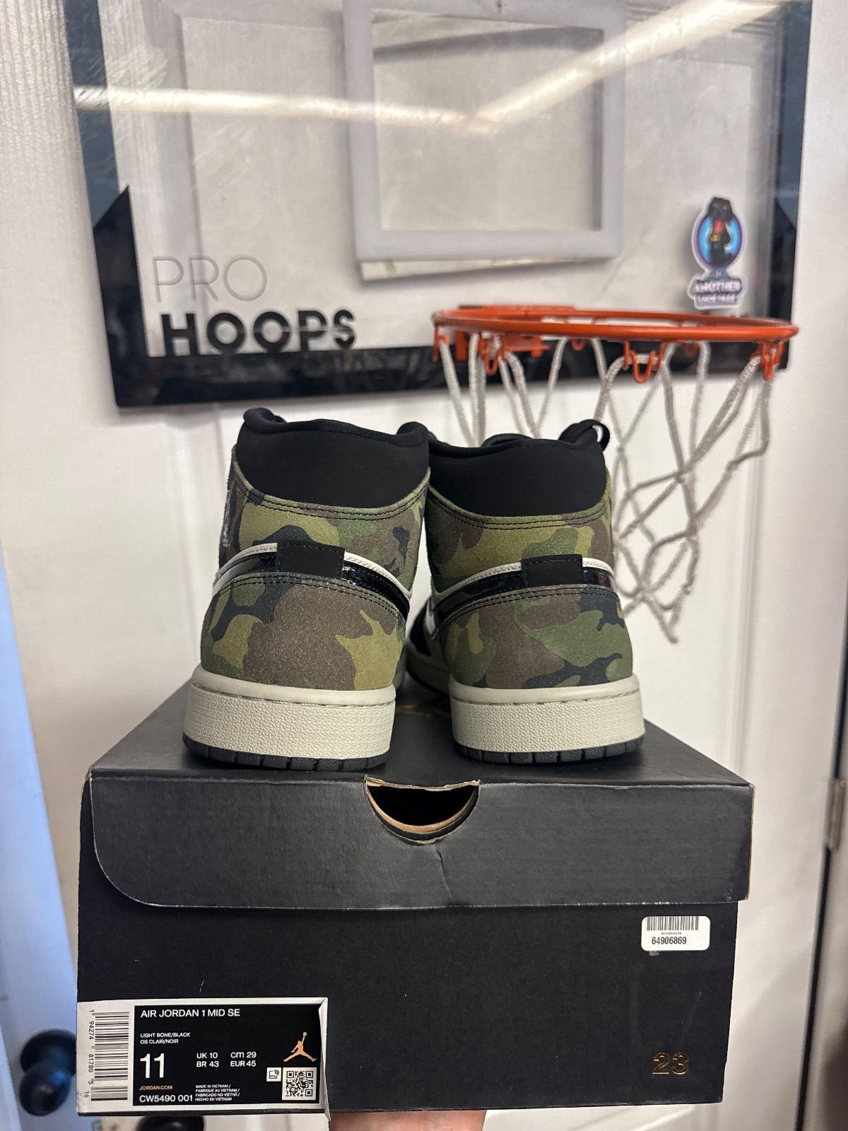 Jordan 1 Mid Camo (2020) - Lightly Used, OG All