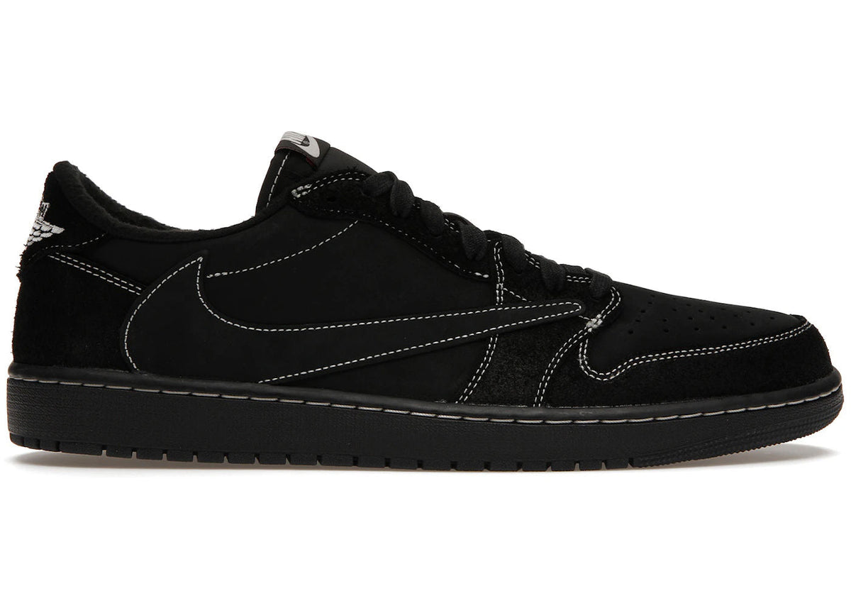 Jordan 1 Retro Low OG SP Travis Scott Black Phantom - Fairly Used, OG All Besides Bandana