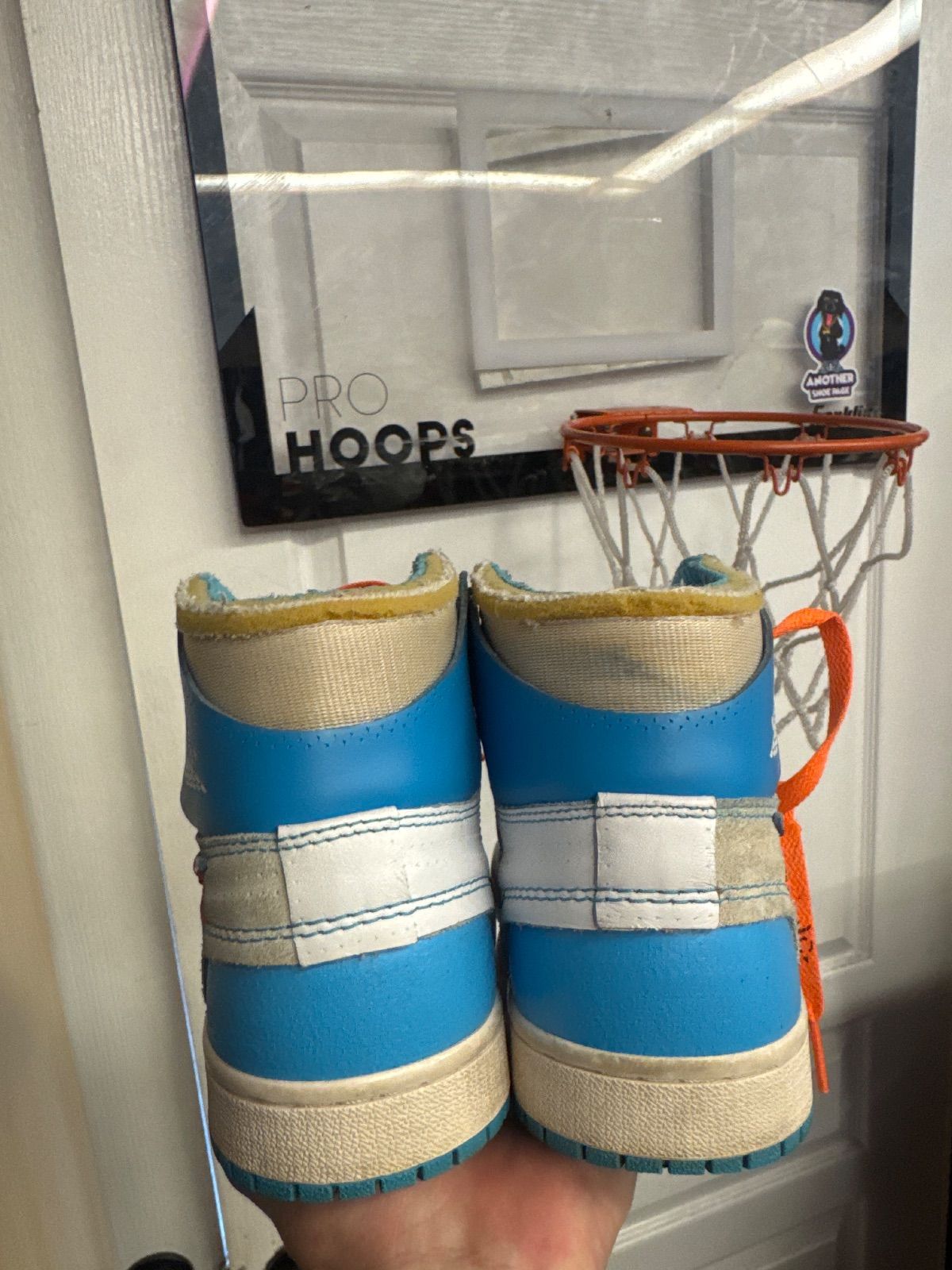 Jordan 1 Retro High Off-White University Blue - Fairly Used, No Box/No Extras