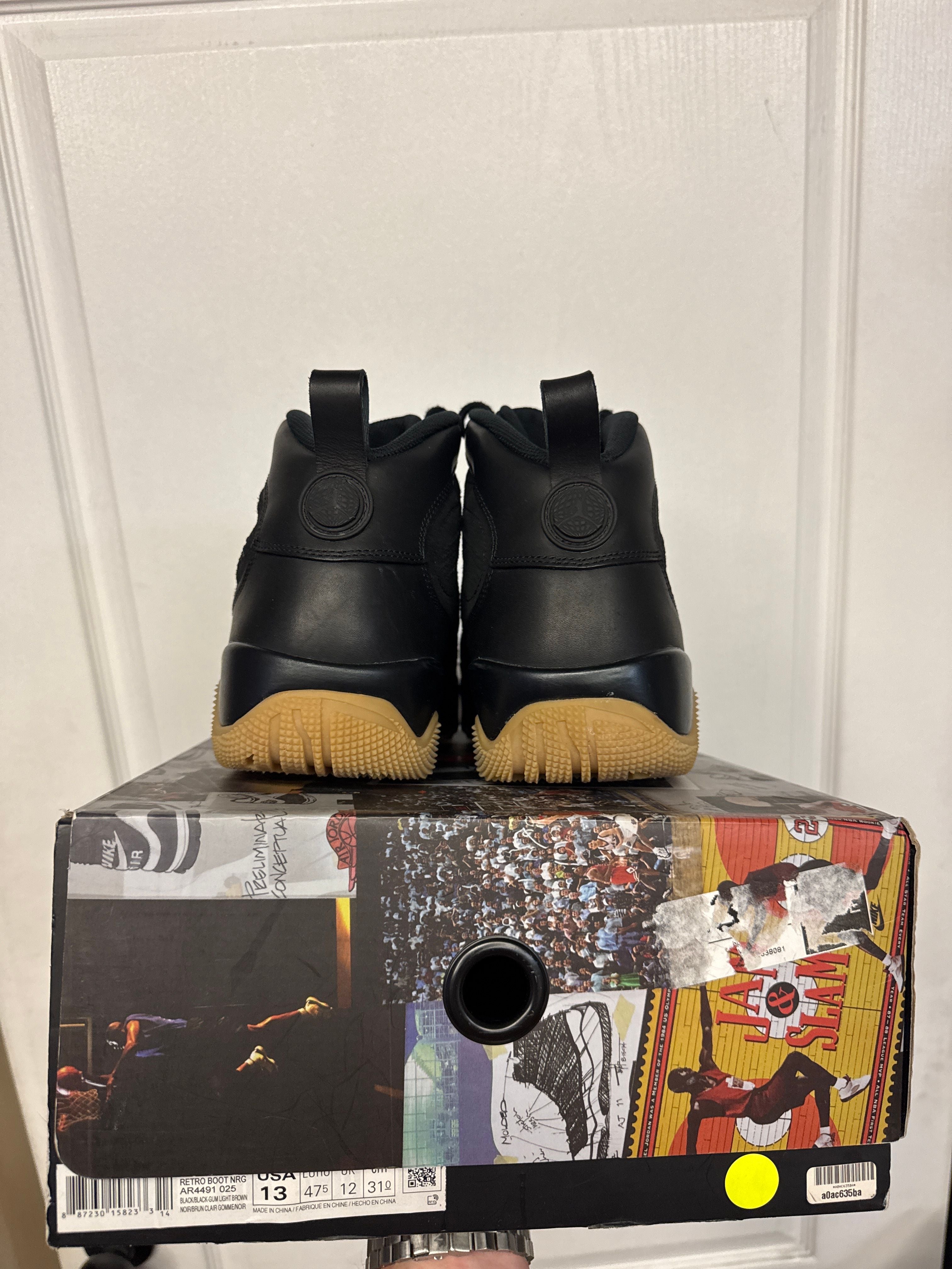Jordan 9 Retro Boot NRG Black Light Gum - Lightly Used, OG All