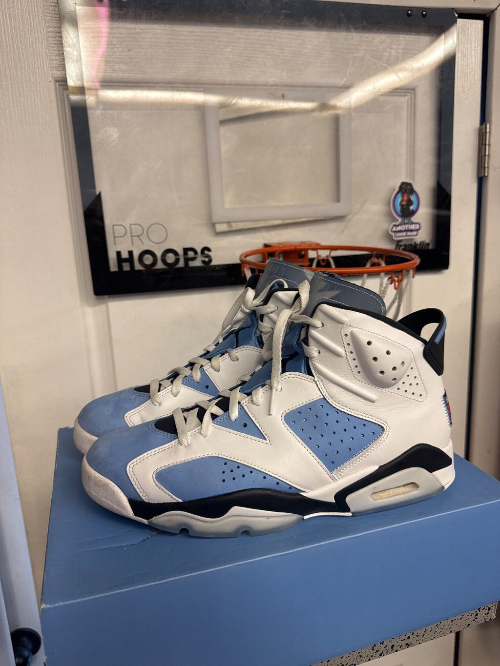 Jordan 6 Retro UNC White - Lightly Used, OG All