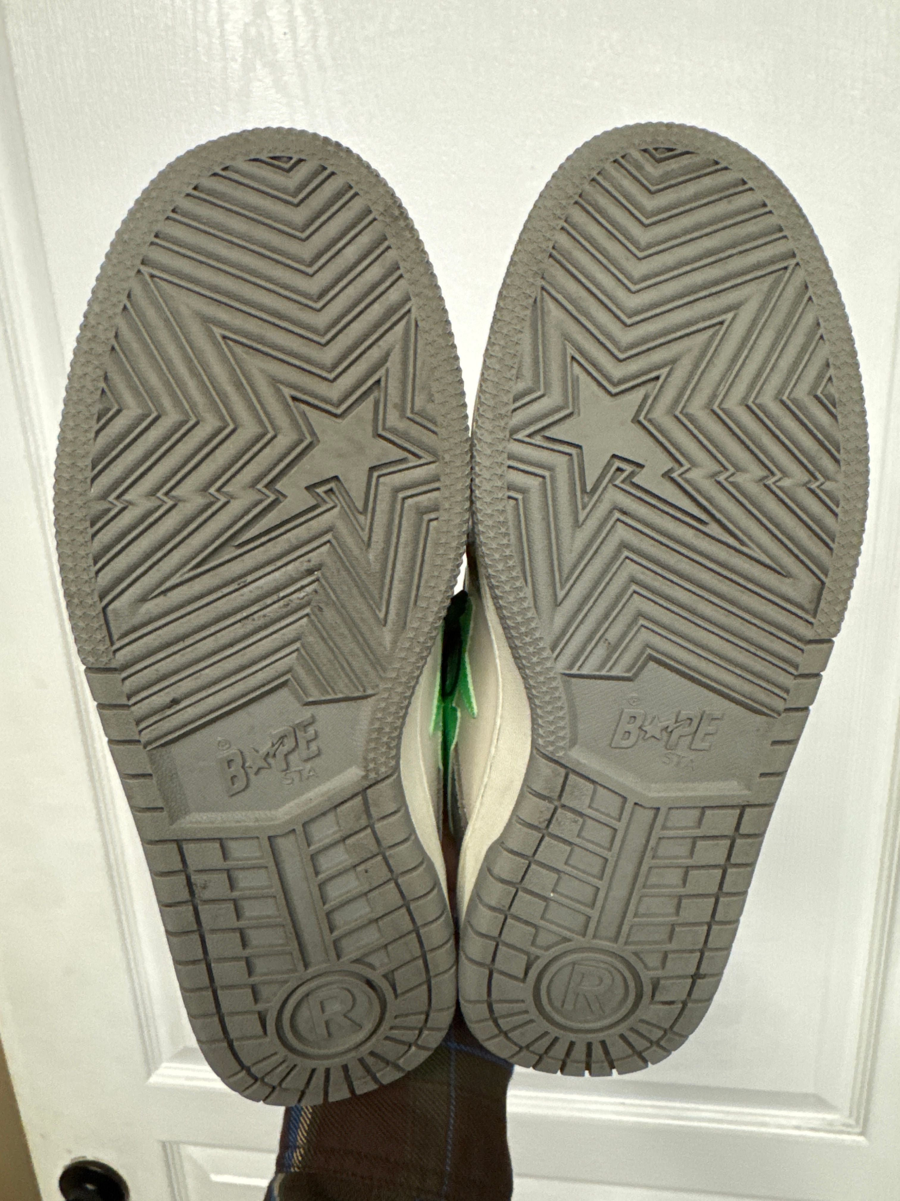 A Bathing Ape Bape SK8 Sta Grey Green - Lightly Used, OG All