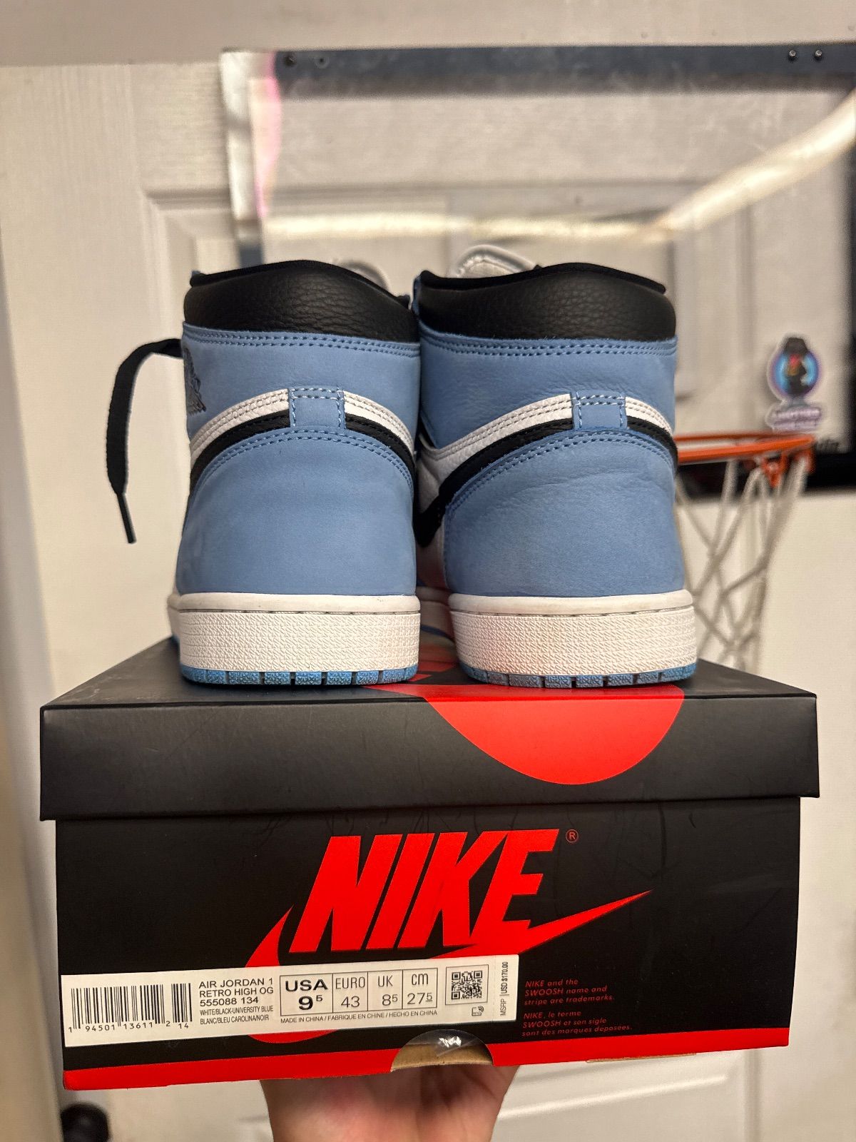 Jordan 1 Retro High OG University Blue - Lightly Used, OG All