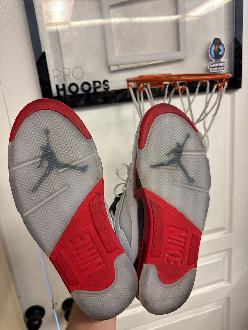 Jordan 5 Retro Fire Red Black Tongue (2025) - Lightly Used, OG All