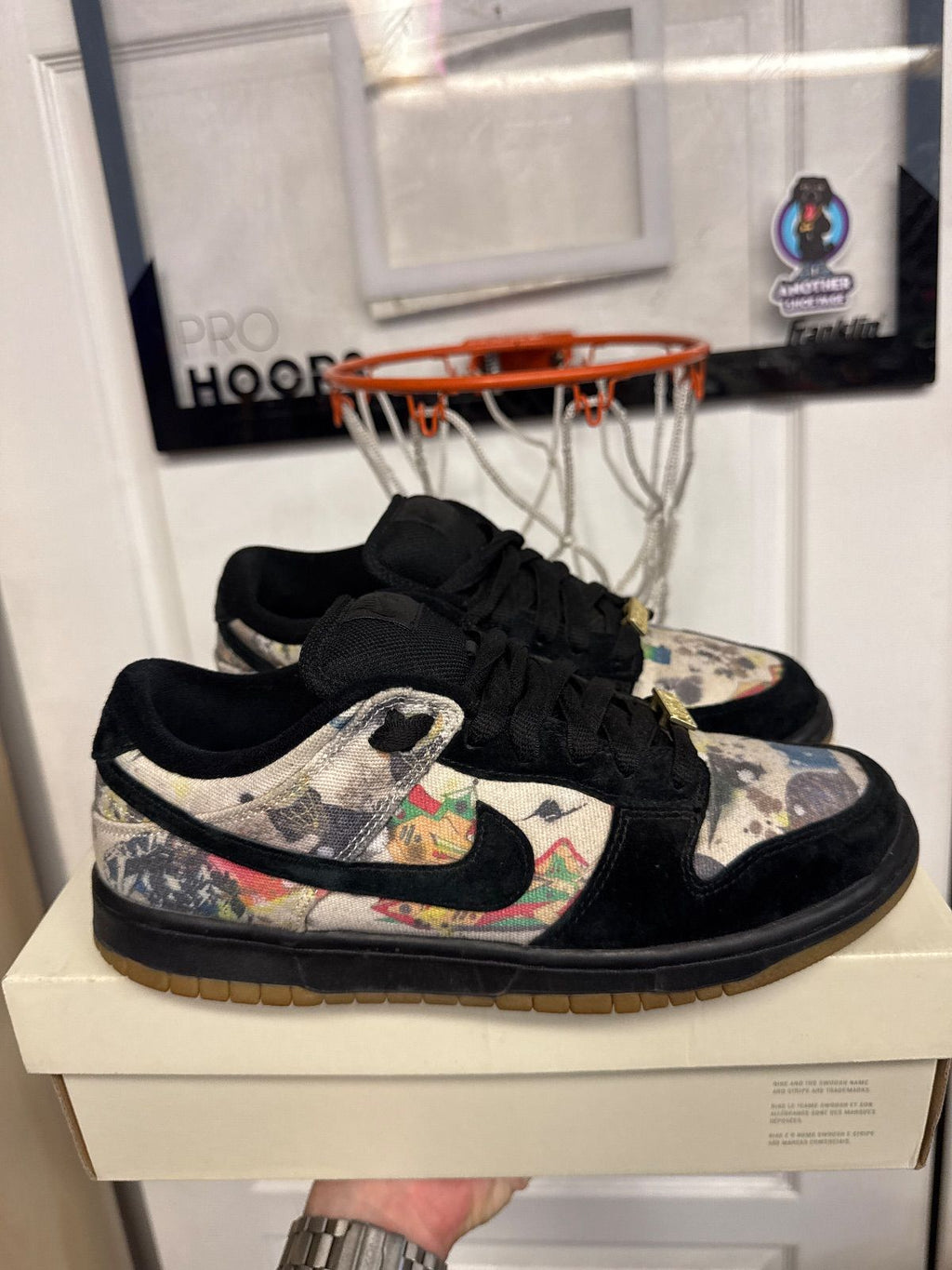 Nike SB Dunk Low Supreme Rammellzee - Lightly Used, OG Box/Missing White Laces