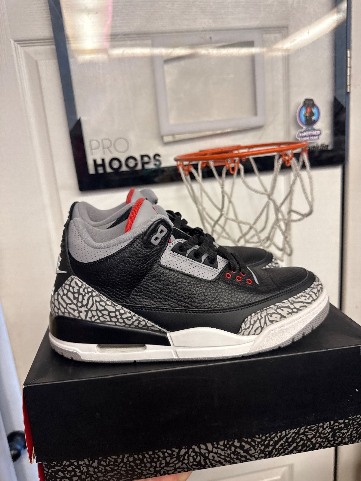 Jordan 3 Retro Black Cement (2018) - Lightly Used, OG Box